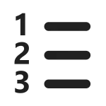 Text Number List Ltr SVG Icon